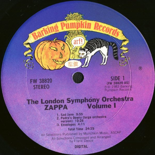 Frank Zappa / London Symphony Orchestra Conducted By Kent Nagano - The London Symphony Orchestra - Zappa Vol. 1 | Barking Pumpkin Records (FW 38820) - 2 Frank Zappa / London Symphony Orchestra Conducted By Kent Nagano - The London Symphony Orchestra - Zappa Vol. 1 | Barking Pumpkin Records (FW 38820) - 2
