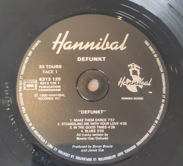 Defunkt - Defunkt | Hannibal Records (6313 125) - 3 Defunkt - Defunkt | Hannibal Records (6313 125) - 3