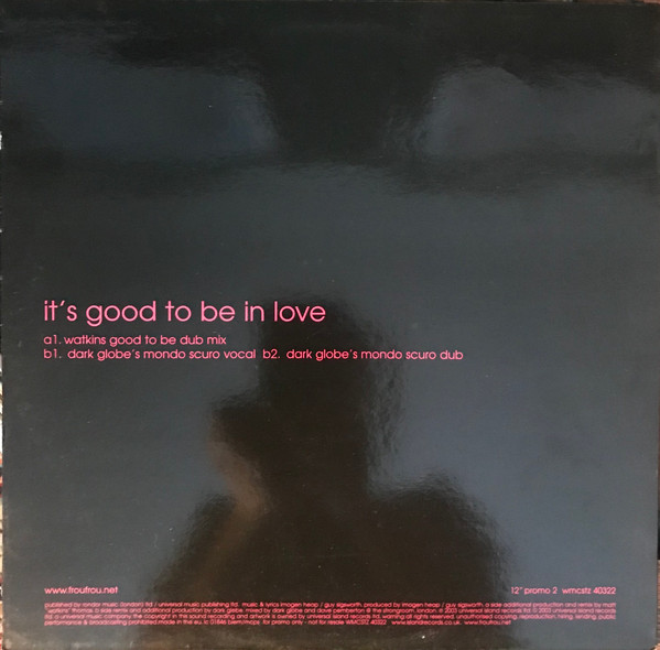 Frou Frou - It's Good To Be In Love | Island Records Group (WMCSTZ 40322) - 3 Frou Frou - It's Good To Be In Love | Island Records Group (WMCSTZ 40322) - 3