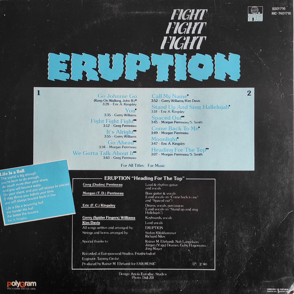Eruption - Fight Fight Fight | Ariola (5201716) - 2 Eruption - Fight Fight Fight | Ariola (5201716) - 2