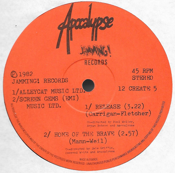 Apocalypse - Teddy | Jamming! Records (12Create5) - 3