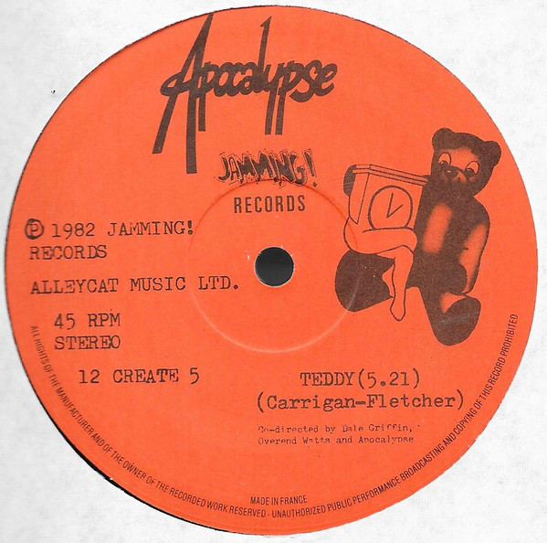 Apocalypse - Teddy | Jamming! Records (12Create5) - 2