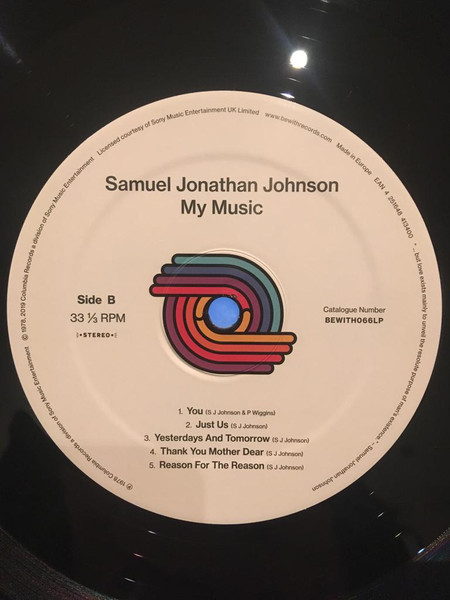 Samuel Jonathan Johnson - My Music | Be With Records (BEWITH066LP) - 3 Samuel Jonathan Johnson - My Music | Be With Records (BEWITH066LP) - 3