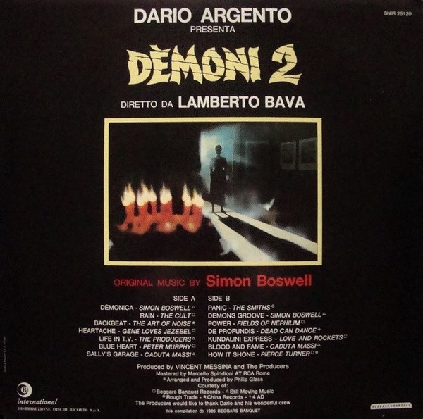 Various - (Original Soundtrack) Demoni 2 | Ricordi International (SNIR 25120) - 2 Various - (Original Soundtrack) Demoni 2 | Ricordi International (SNIR 25120) - 2