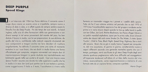 Deep Purple - Speed Kings | Armando Curcio Editore (HM-23) - 4