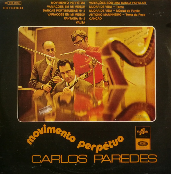 Carlos Paredes - Movimento Perpétuo | Columbia (8E 068 40150) - main