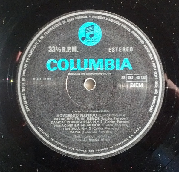 Carlos Paredes - Movimento Perpétuo | Columbia (8E 068 40150) - 3
