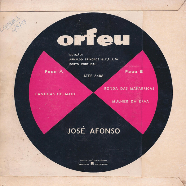José Afonso - Cantigas Do Maio | Orfeu (ATEP 6486) - 3 José Afonso - Cantigas Do Maio | Orfeu (ATEP 6486) - 3