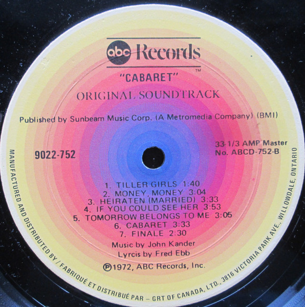 Ralph Burns - Cabaret - Original Soundtrack Recording | ABC Records (9022-752) - 4 Ralph Burns - Cabaret - Original Soundtrack Recording | ABC Records (9022-752) - 4