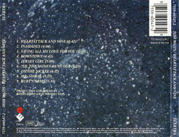 Tom Waits - Heartattack And Vine | Elektra (7559-60547-2) - 2