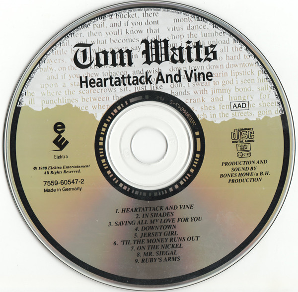 Tom Waits - Heartattack And Vine | Elektra (7559-60547-2) - 3