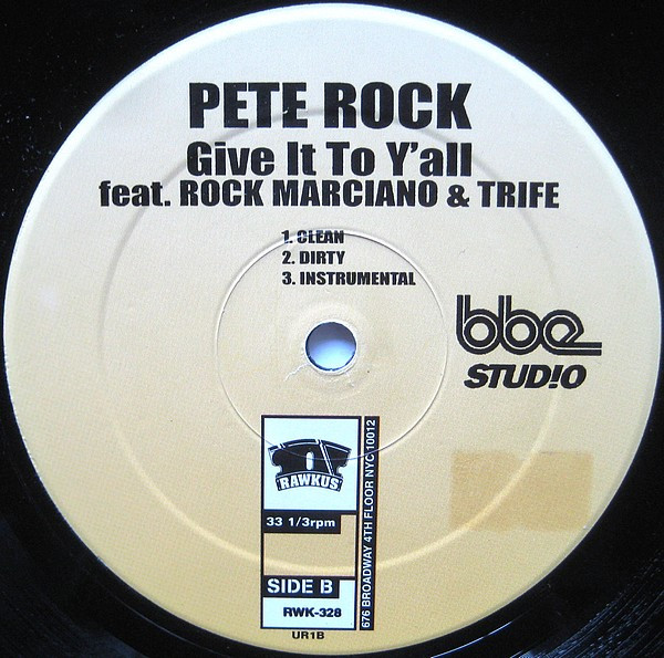Pete Rock - Nothin' Lesser / Give It To Y'all | Rawkus (RWK-328) - 4