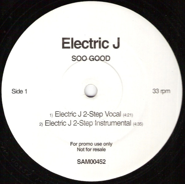 Electric J - Soo Good | WEA (SAM00452)