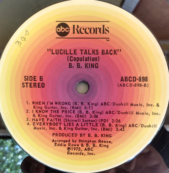 B.B. King - Lucille Talks Back | ABC Records (ABCD-898) - 4 B.B. King - Lucille Talks Back | ABC Records (ABCD-898) - 4