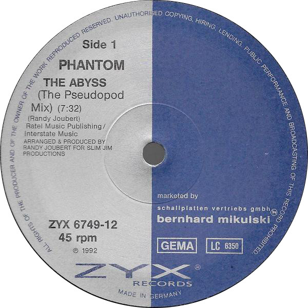 Phantom - The Abyss | ZYX Records (ZYX 6749-12) - 3