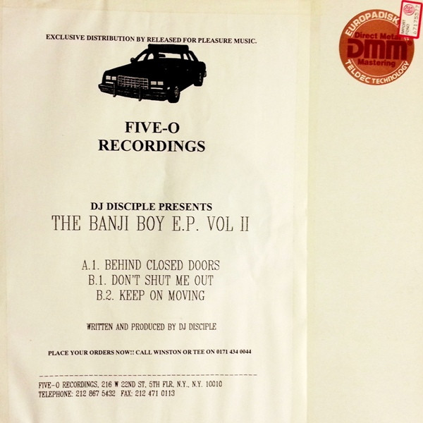 DJ Disciple - The Banji Boy E.P. Vol II | Five-O Recordings (none)