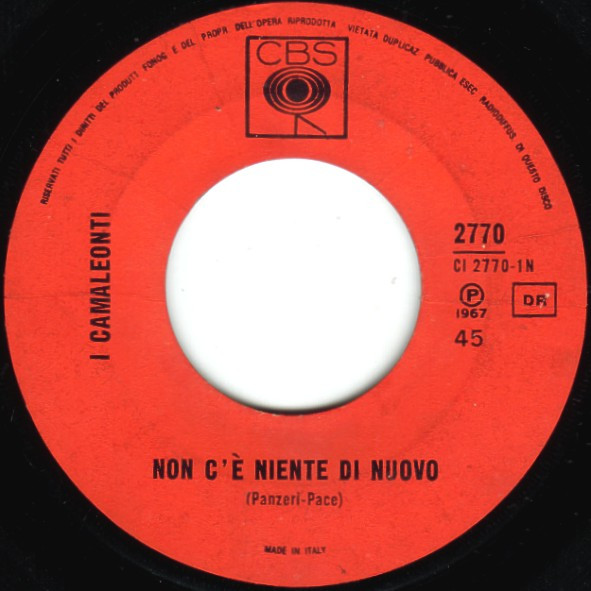 I Camaleonti - Non C'È Niente Di Nuovo | CBS (CBS 2770)