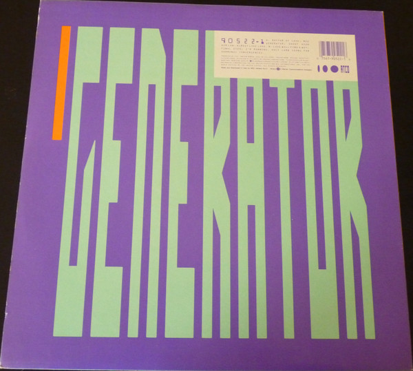 Yes - Big Generator | ATCO Records (90522-1) - 2