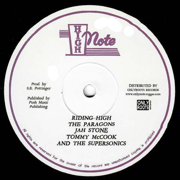 The Paragons , Jah Stone , Tommy McCook & The Supersonics / The Paragons - Riding High / Mercy, Mercy, Mercy | High Note (none)
