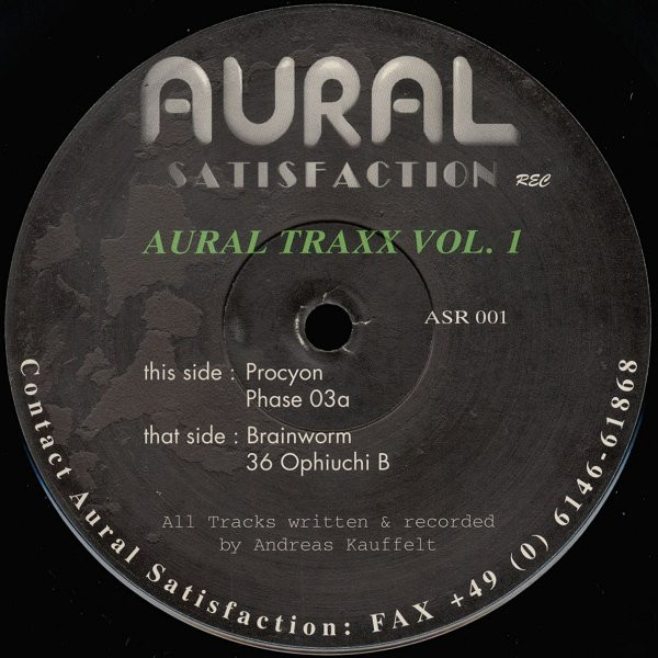 Aural Traxx - Aural Traxx Vol. 1 | Aural Satisfaction (ASR 001) - main Aural Traxx - Aural Traxx Vol. 1 | Aural Satisfaction (ASR 001) - main