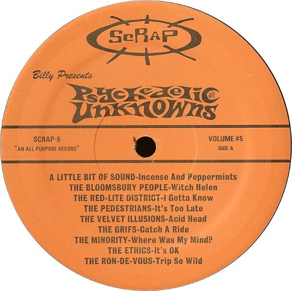 Various - Psychedelic Unknowns Volume 5 LP | Scrap (SCRAP-5) - 3 Various - Psychedelic Unknowns Volume 5 LP | Scrap (SCRAP-5) - 3