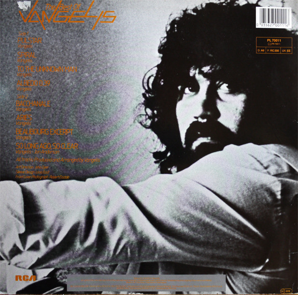 Vangelis - The Best Of Vangelis | RCA (PL 70011) - 2