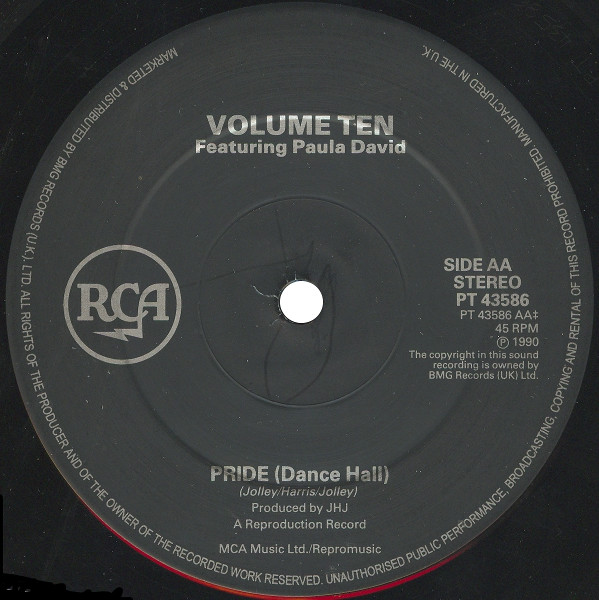 Volume Ten Featuring Paula Davies - Pride | RCA (PT 43586) - 4