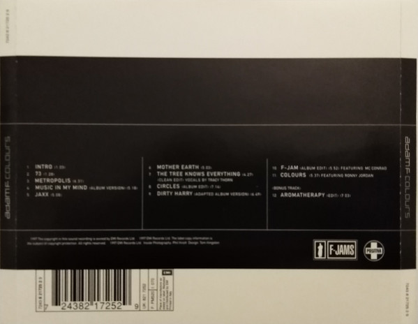 Adam F - Colours | Positiva (7243 8 21725 2 9) - 3