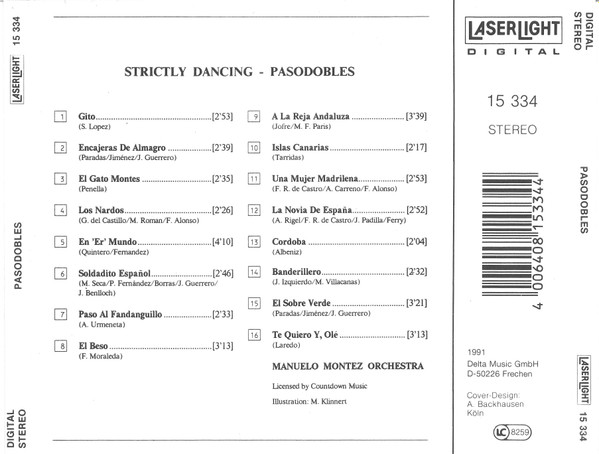 Manuelo Montez Orchestra - Pasodobles | LaserLight Digital (15 334) - 2
