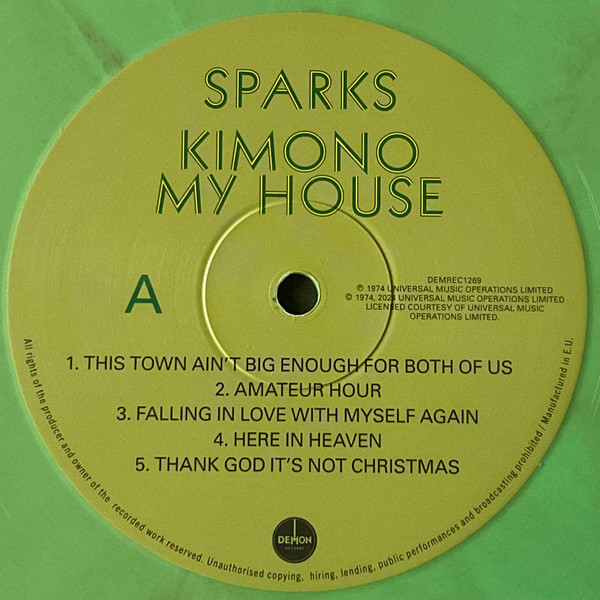 Sparks - Kimono My House | Demon Records (DEMREC1269) - 3