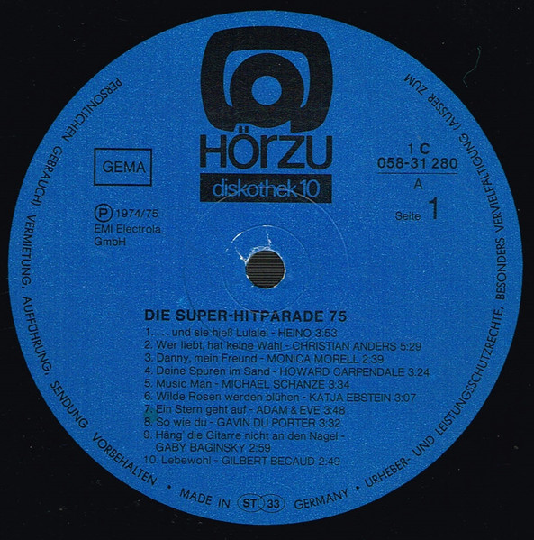 Various - Die Super Hitparade '75 (20 Schlager) (Alles Originale) | HÖR ZU (1 C 058-31 280) - 3