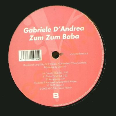 Gabriele D'Andrea - Zum Zum Baba | Y Records (YR 018) - main