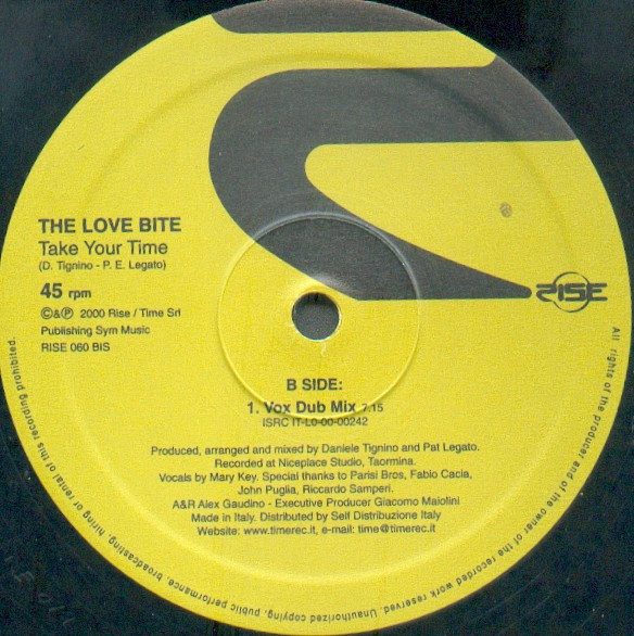 The Love Bite - Take Your Time | Rise (RISE 060 BIS) - 4