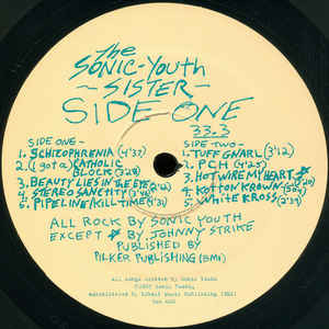 Sonic Youth - Sister | Goofin' Records (Goo 020) - 2