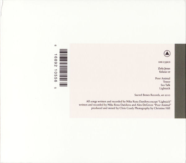 Zola Jesus - Valusia EP | Sacred Bones Records (SBR-039CD) - 3