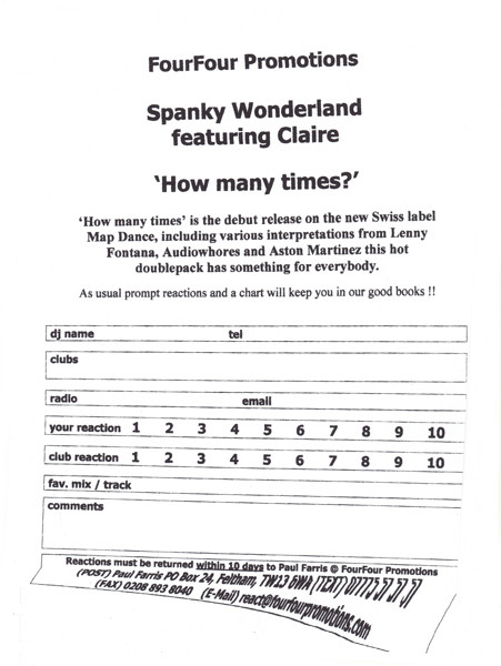 Spanky Wonderland - How Many Times | MAP Dance (B377851) - 2 Spanky Wonderland - How Many Times | MAP Dance (B377851) - 2