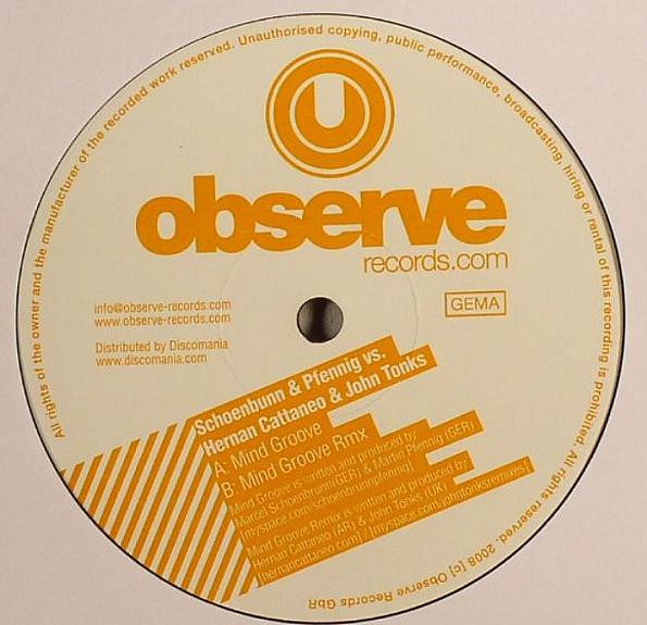 Marcel Schoenbrunn & Martin Pfennig vs. Hernán Cattáneo & John Tonks - Mind Groove | Observe Records (OBS 003) - main
