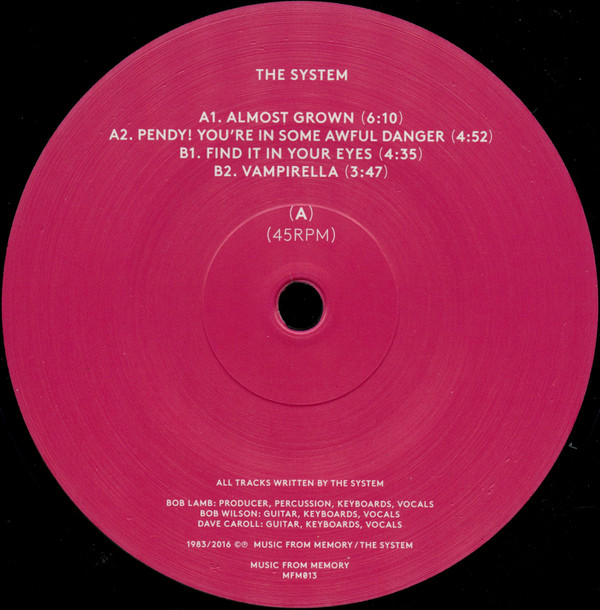 The System - The System EP | Music From Memory (MFM013) - main