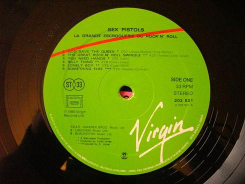 Sex Pistols - La Grande Escroquerie Du Rock'N'Roll | Virgin (202 521) - 3 Sex Pistols - La Grande Escroquerie Du Rock'N'Roll | Virgin (202 521) - 3
