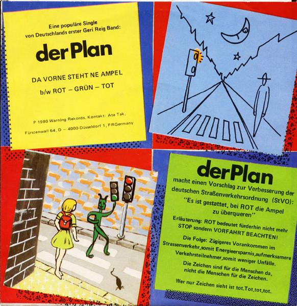 Der Plan - Da Vorne Steht Ne Ampel / Rot-Grün-Tot | Warning Records (wr 005) - 2 Der Plan - Da Vorne Steht Ne Ampel / Rot-Grün-Tot | Warning Records (wr 005) - 2