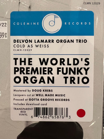 Delvon Lamarr Organ Trio - Cold As Weiss | Colemine Records (CLMN-12029) - 2