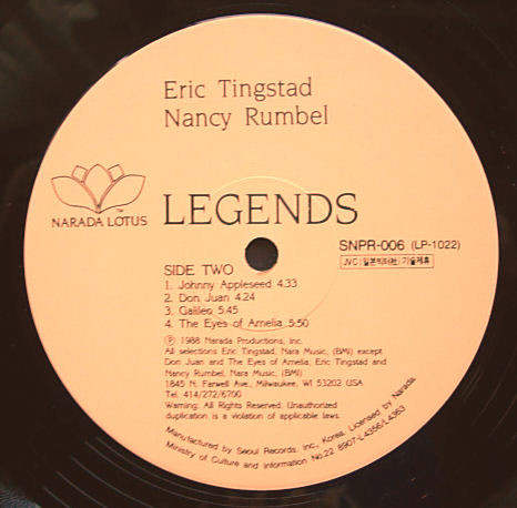 Tingstad & Rumbel - Legends | Seoul Records (SNPR-006) - 3