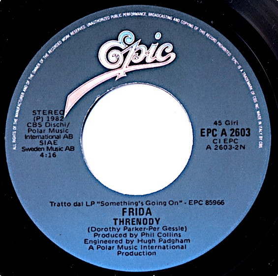 Frida - I Know There's Something Going On / Threnody | Epic (EPC A 2603) - 4
