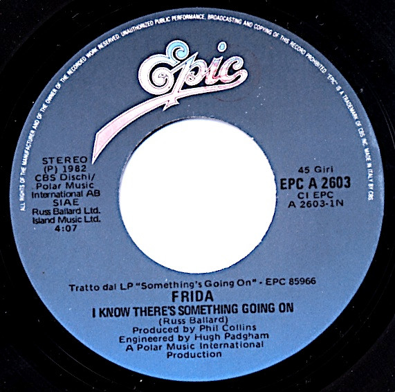 Frida - I Know There's Something Going On / Threnody | Epic (EPC A 2603) - 3