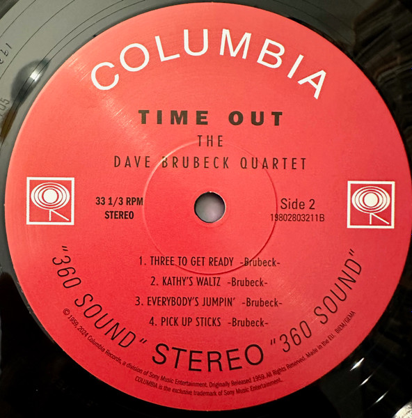 The Dave Brubeck Quartet - Time Out | Columbia (CS 8192) - 2 The Dave Brubeck Quartet - Time Out | Columbia (CS 8192) - 2