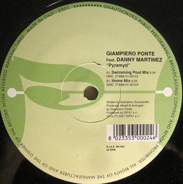 Giampiero Ponte Feat. Danny Martinez - Pyramyd | Bee's Nees (BN 004) - 2