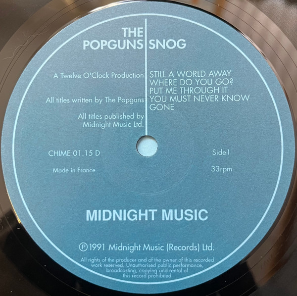 The Popguns - Snog | Midnight Music (CHIME 01.15 D) - 3