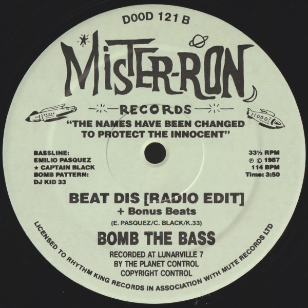 Bomb The Bass - Beat Dis | Mister-Ron Records (DOOD 121) - 4