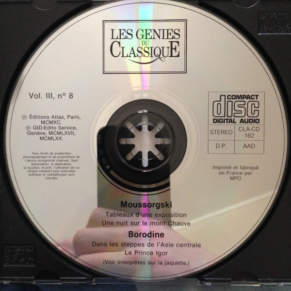 Modest Mussorgsky , Alexander Borodin - Œuvres Diverses | Editions Atlas (CLA-CD 162) - 3 Modest Mussorgsky , Alexander Borodin - Œuvres Diverses | Editions Atlas (CLA-CD 162) - 3