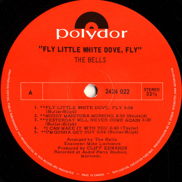 The Bells - Fly, Little White Dove, Fly [Vinyl] | Polydor (2424 022) - 3